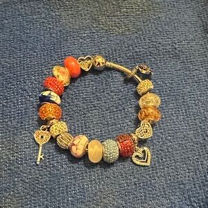 Elegant Multi-Color Charm Bracelet